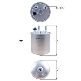 Filtre à carburant MAHLE KL 639D