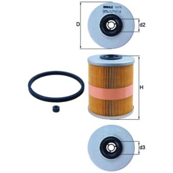 Filtre à carburant MAHLE KX 78D