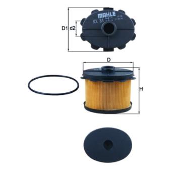 Filtre à carburant MAHLE KX 84D