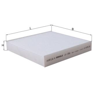 Filtre, air de l'habitacle MAHLE LA 1566