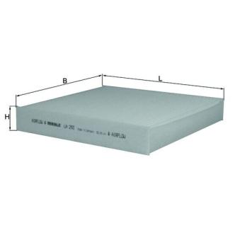 Filtre, air de l'habitacle MAHLE LA 293