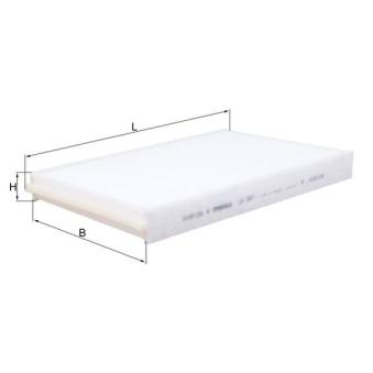 Filtre, air de l'habitacle MAHLE LA 387