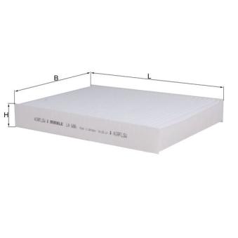 Filtre, air de l'habitacle MAHLE LA 686
