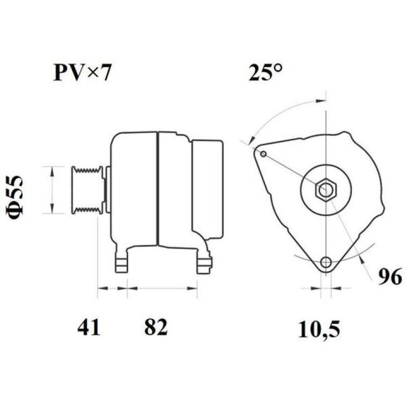 Alternateur MAHLE MG 1069 - Visuel 1