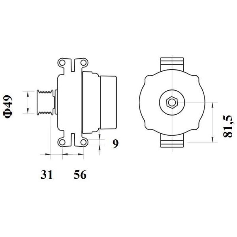 Alternateur MAHLE MG 1080 - Visuel 1