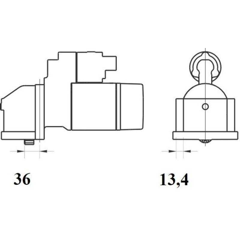 Démarreur MAHLE MS 1082 - Visuel 1