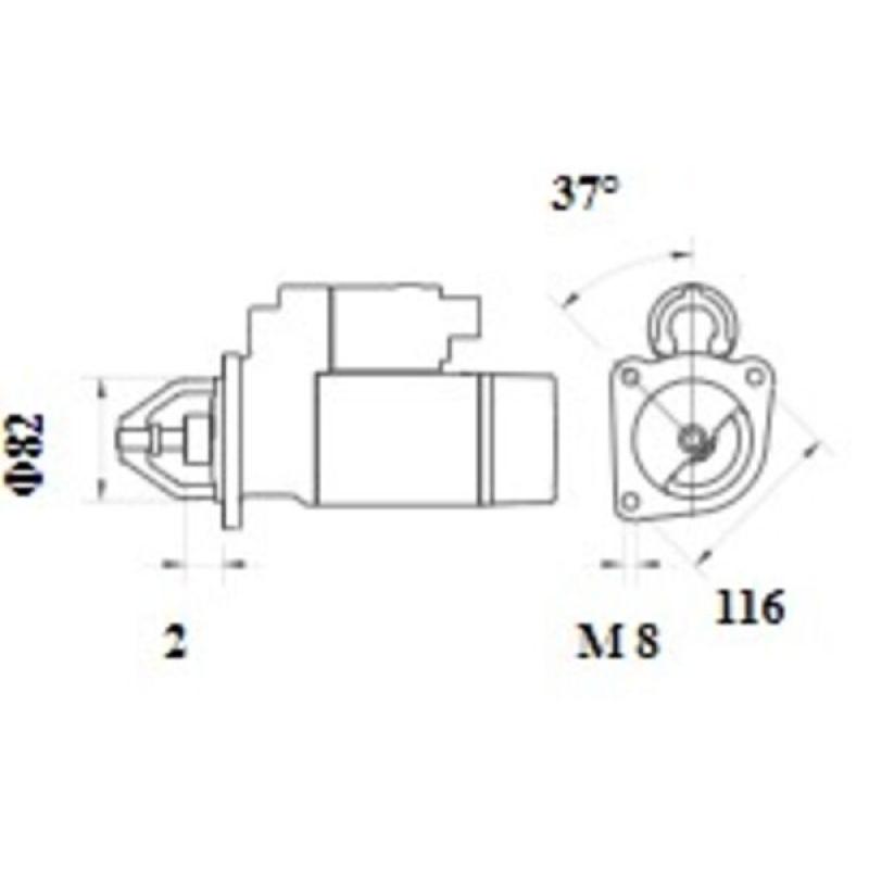 Démarreur MAHLE MS 1083 - Visuel 1