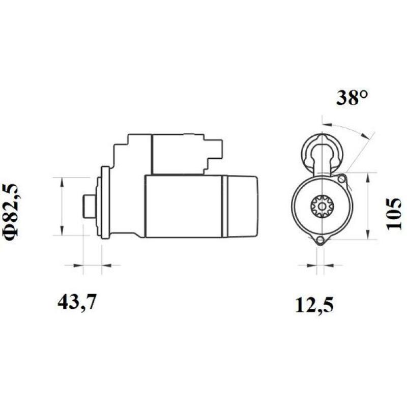 Démarreur MAHLE MS 140 - Visuel 1