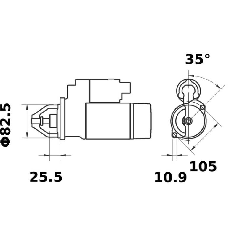 Démarreur MAHLE MS 27 - Visuel 1