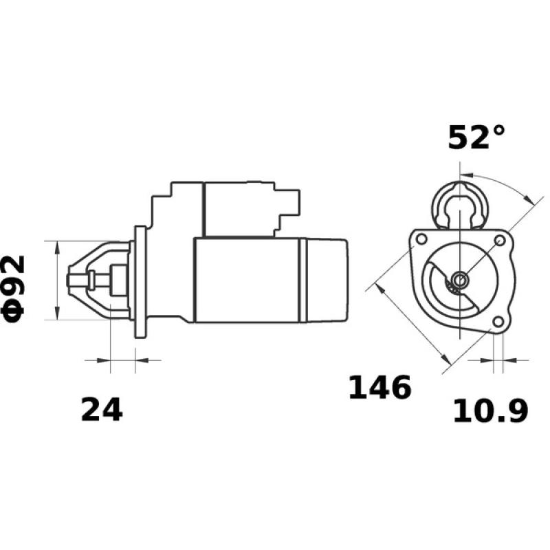Démarreur MAHLE MS 346 - Visuel 1