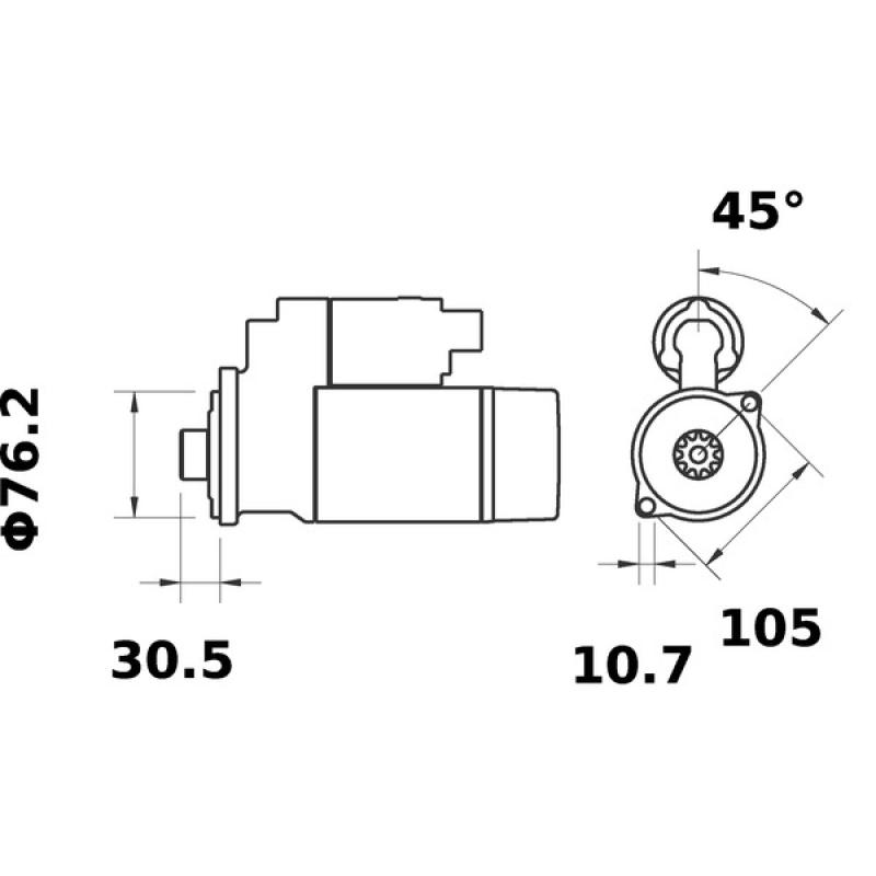 Démarreur MAHLE MS 359 - Visuel 1