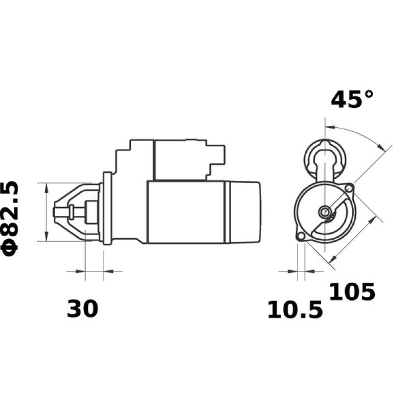 Démarreur MAHLE MS 449 - Visuel 1