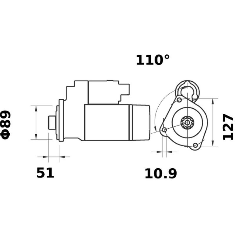 Démarreur MAHLE MS 452 - Visuel 1
