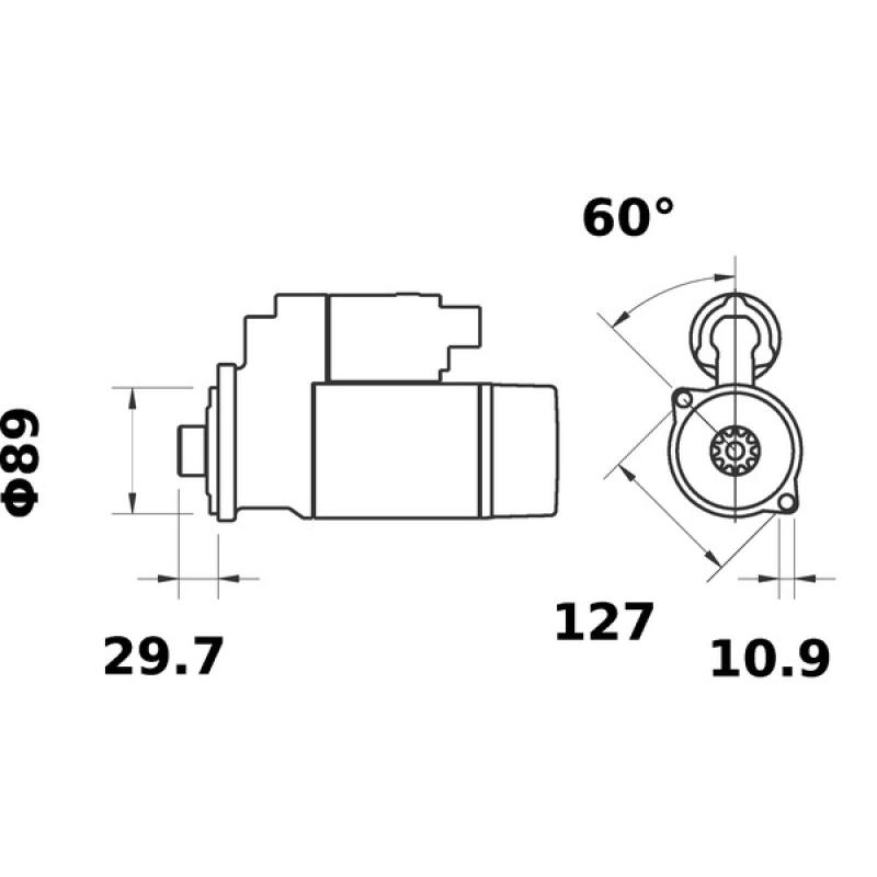 Démarreur MAHLE MS 646 - Visuel 1