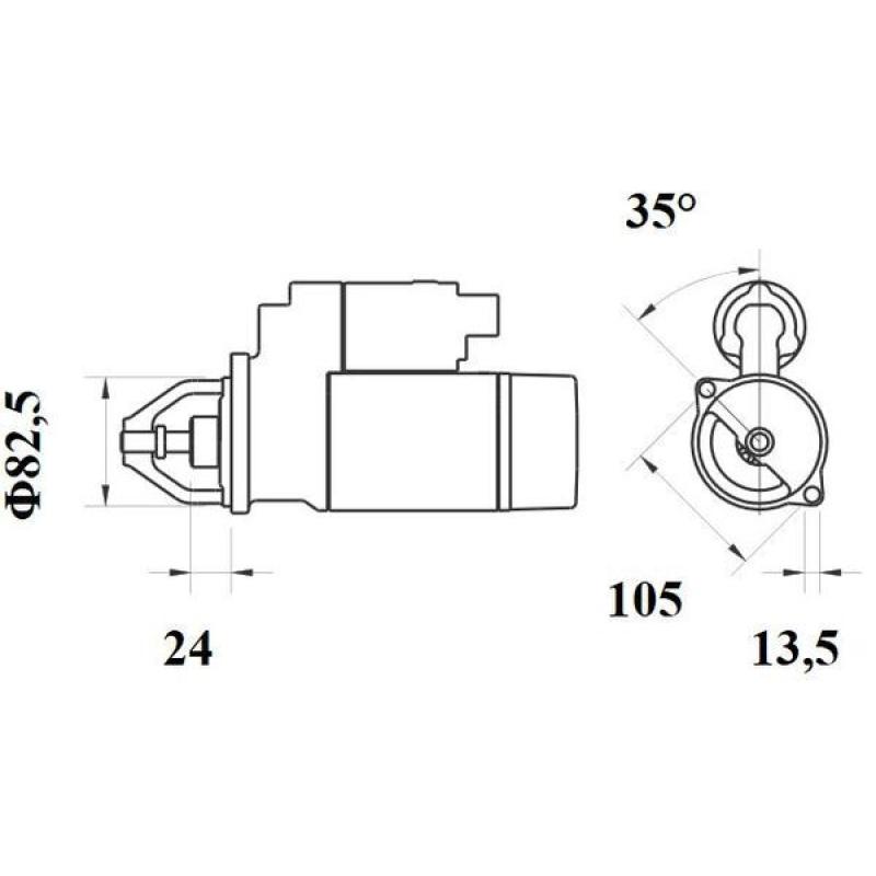 Démarreur MAHLE MS 725 - Visuel 1