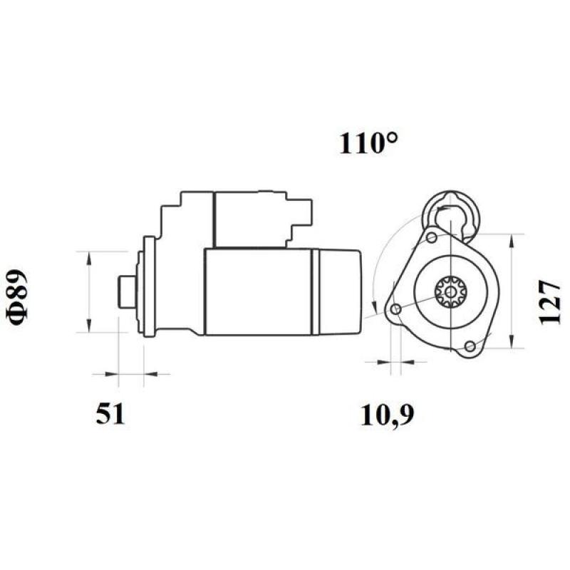 Démarreur MAHLE MS 821 - Visuel 1