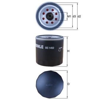 Filtre à huile MAHLE OC 1452