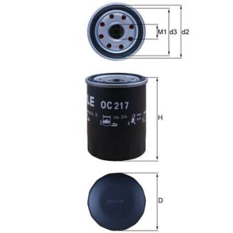 Filtre à huile MAHLE OC 217