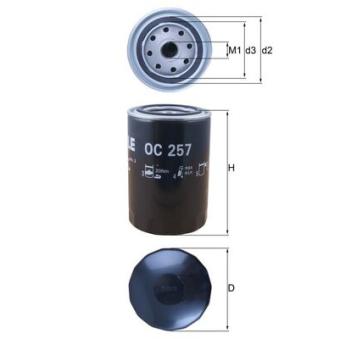 Filtre à huile MAHLE OC 257