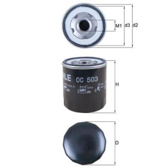 Filtre à huile MAHLE OC 503