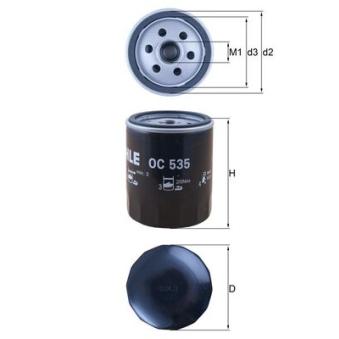 Filtre à huile MAHLE OC 535