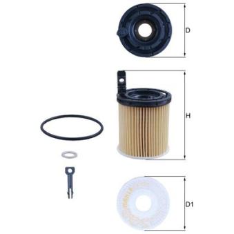 Filtre à huile MAHLE OX 1121D