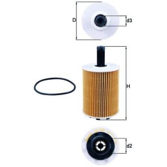Filtre à huile MAHLE OX 188D