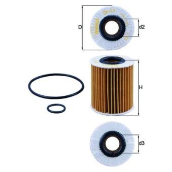 Filtre à huile MAHLE OX 413D1