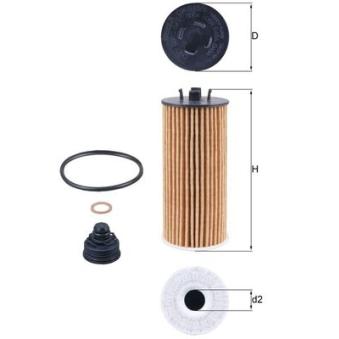 Filtre à huile MAHLE