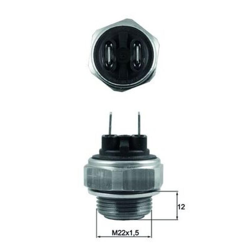 Interrupteur de température, ventilateur de radiateur MAHLE TSW 62 - Visuel 1