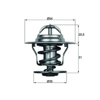 Thermostat d'eau MAHLE TX 15 87D