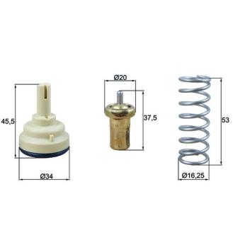 Thermostat d'eau MAHLE TX 181 105D