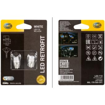 Ampoule, éclairage intérieur HELLA 8GL 178 560-591