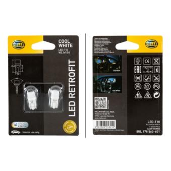 Ampoule, éclairage intérieur HELLA 8GL 178 560-601