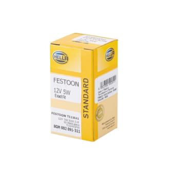 Ampoule, feu éclaireur de plaque HELLA 8GM 002 091-311