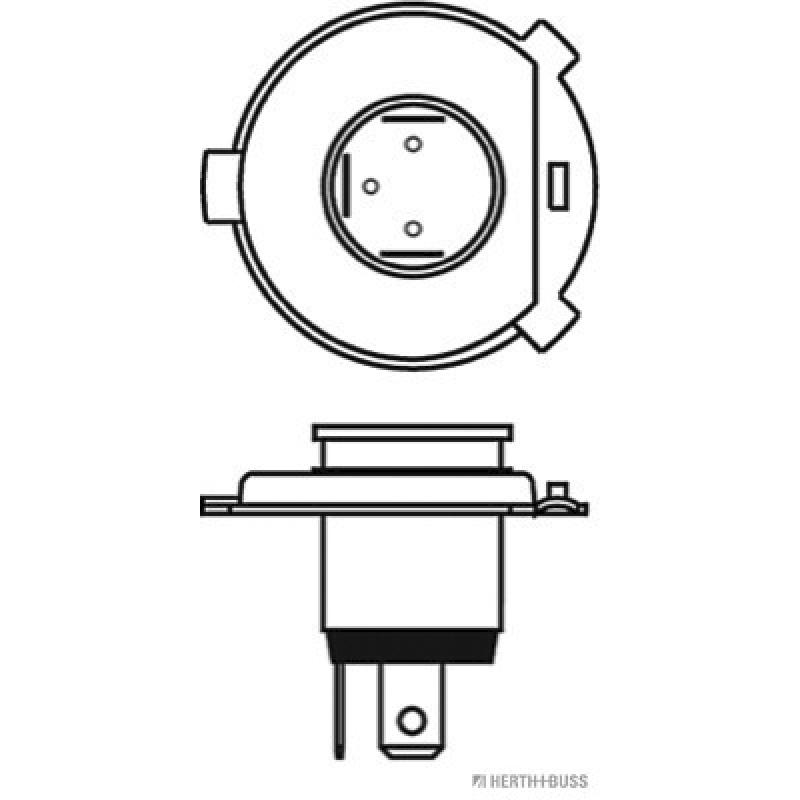 Ampoule, projecteur longue portée HERTH+BUSS ELPARTS 89901051 - Visuel 1
