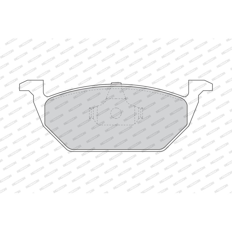 Jeu de 4 plaquettes de frein avant FERODO FDB1094 - Visuel 1