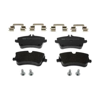 Jeu de 4 plaquettes de frein avant FERODO