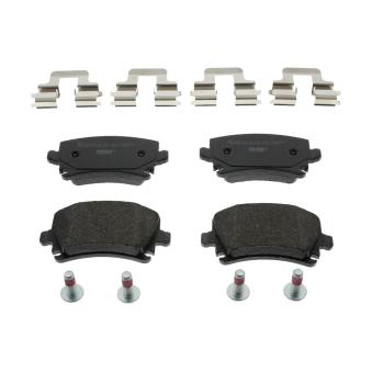 Jeu de 4 plaquettes de frein arrière FERODO FDB1636