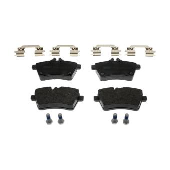 Jeu de 4 plaquettes de frein avant FERODO