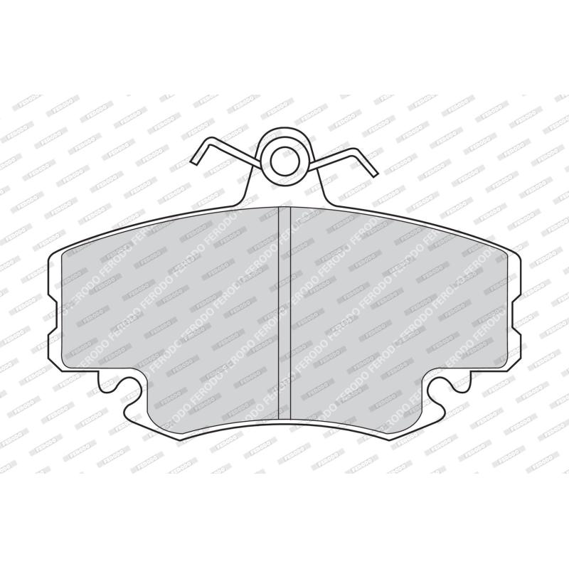 Jeu de 4 plaquettes de frein avant FERODO FDB1781 - Visuel 1