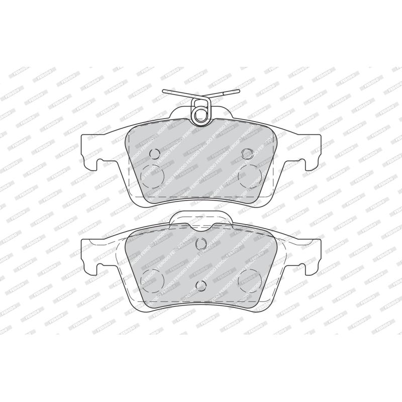 Jeu de 4 plaquettes de frein arrière FERODO FDB1931 - Visuel 1