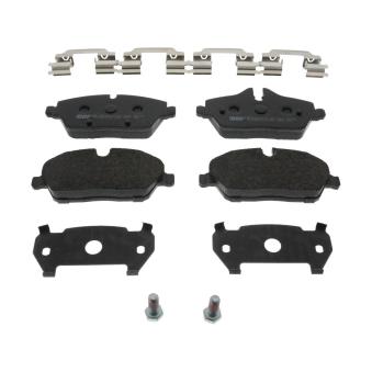 Jeu de 4 plaquettes de frein avant FERODO