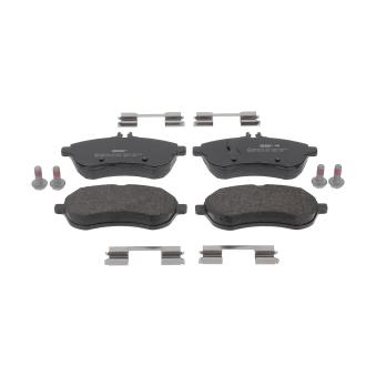 Jeu de 4 plaquettes de frein avant FERODO