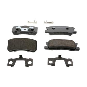 Jeu de 4 plaquettes de frein arrière FERODO