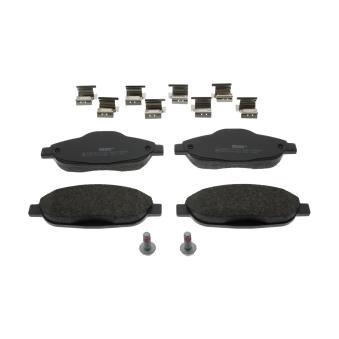 Jeu de 4 plaquettes de frein avant FERODO