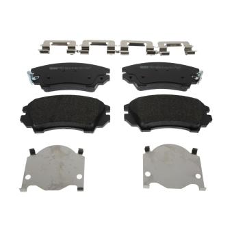 Jeu de 4 plaquettes de frein avant FERODO