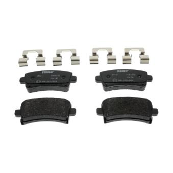 Jeu de 4 plaquettes de frein arrière FERODO