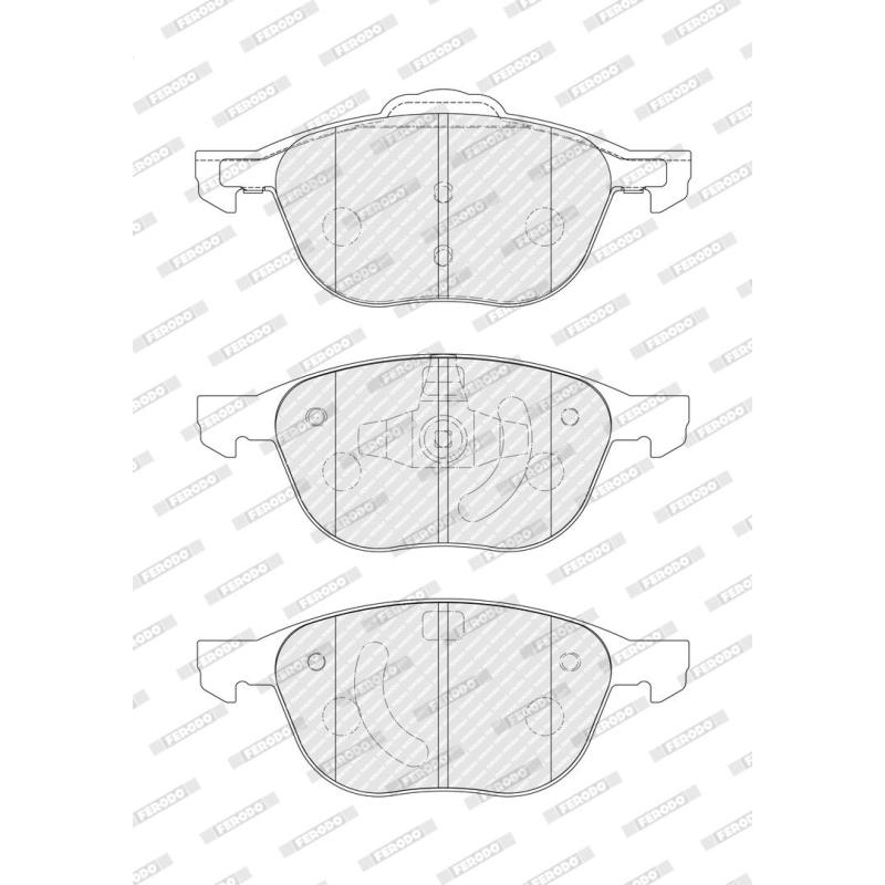 Jeu de 4 plaquettes de frein avant FERODO FDB4319 - Visuel 2