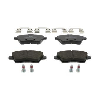 Jeu de 4 plaquettes de frein avant FERODO